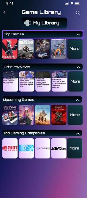 Player2 Game Library screenshot 2