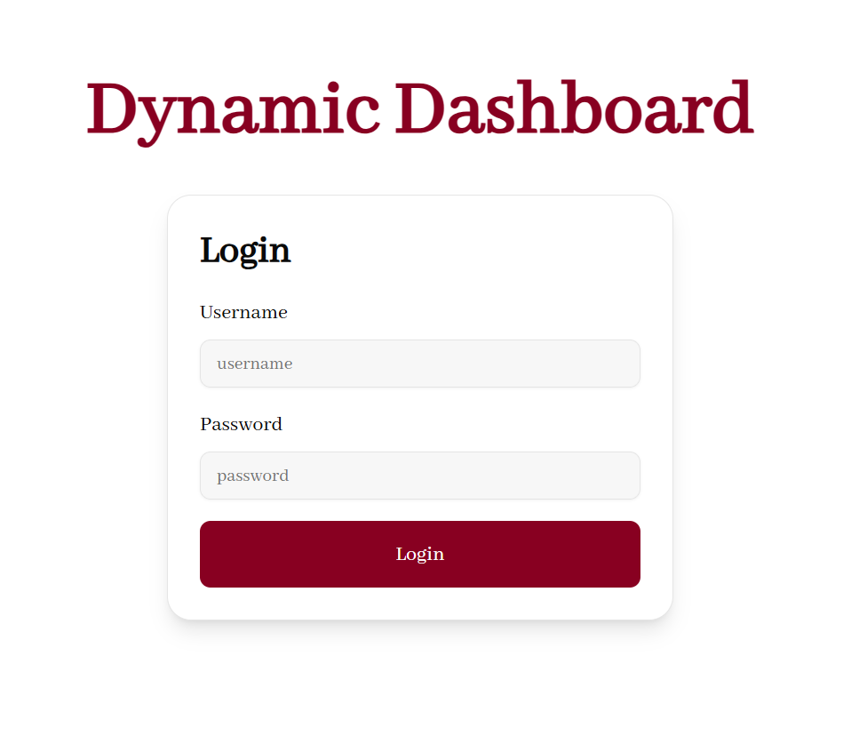 Dynamic Dashboard screenshot 6