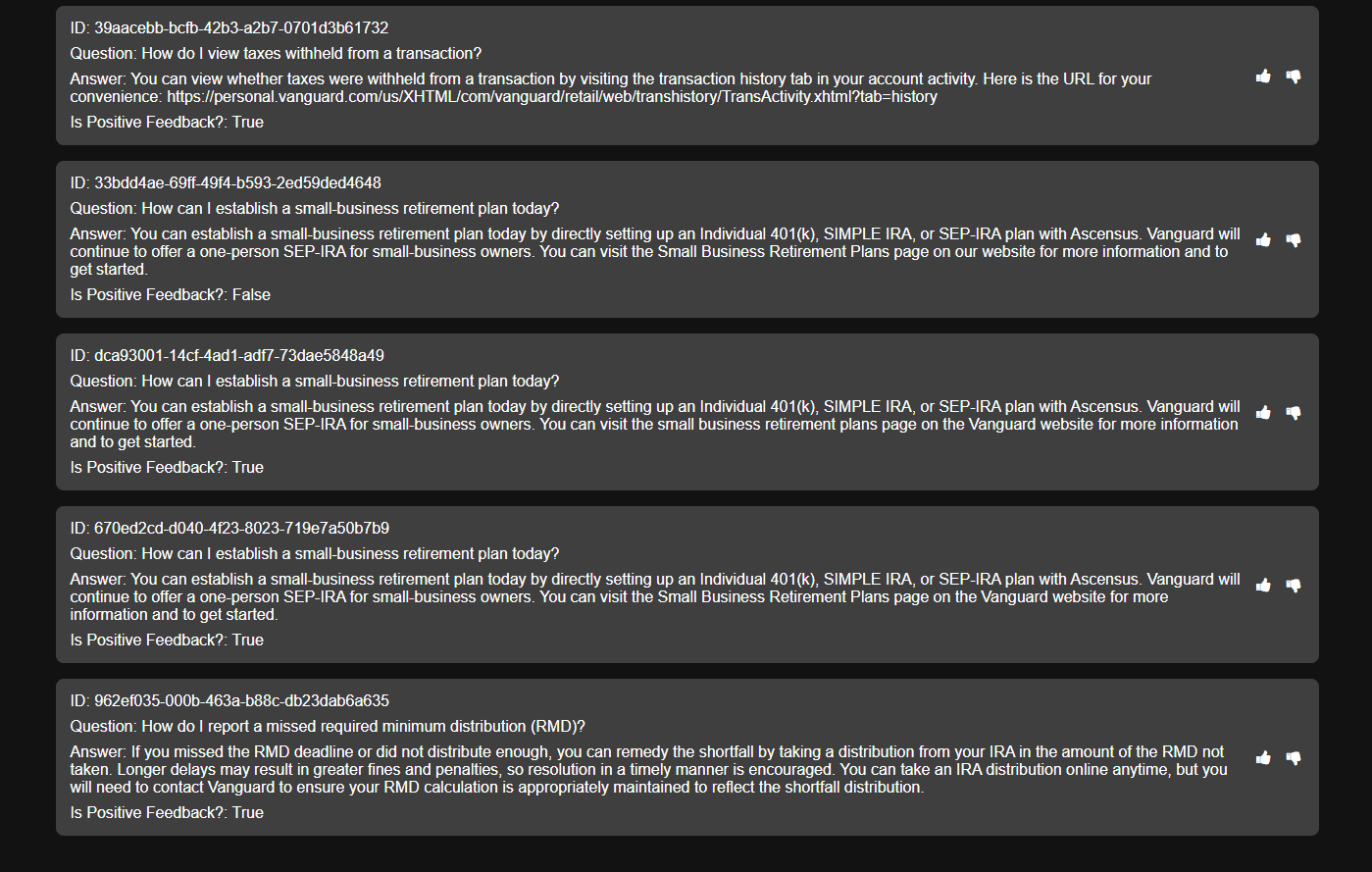 VanguardGPT screenshot 2