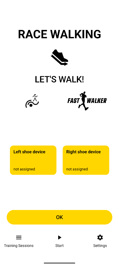 Race Walking Loss of Contact Chip Android App screenshot 1