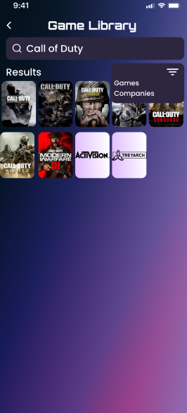 Player2 Game Library screenshot 1