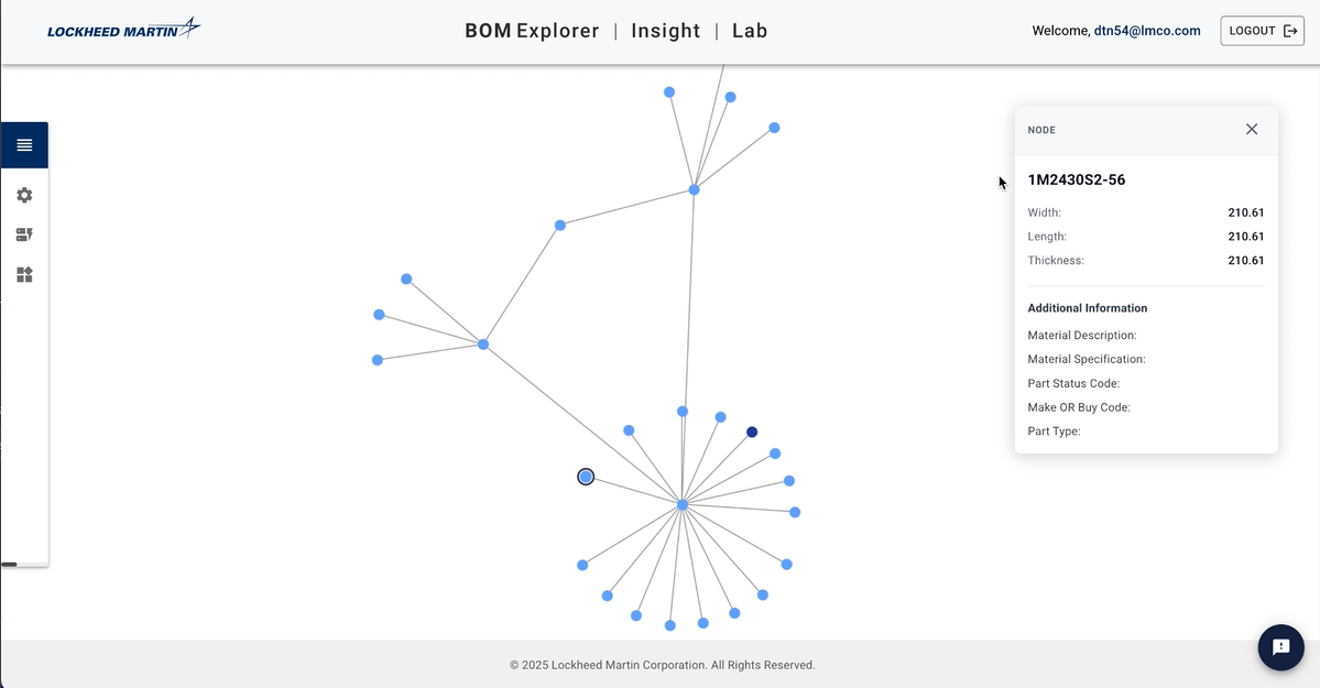 Lockheed Martin Bill of Materials Explorer screenshot 4